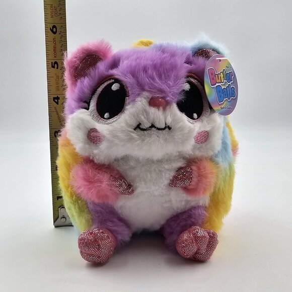 BMI Butter Balls Rainbow Sherbet Hamster Plush Sparkle Paws Stuffed Animal 5.5in - Picture 11 of 11